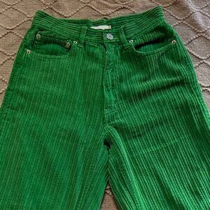 BDG Urban Outfitters Baggy Green Corduroy Pants - Size 24